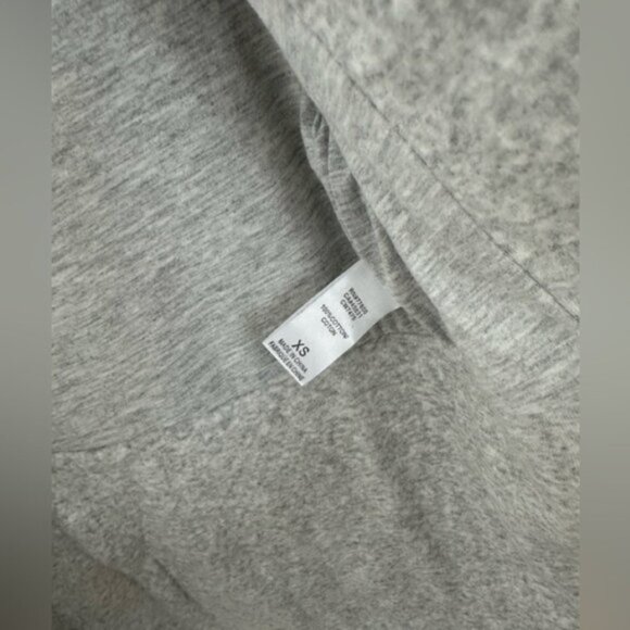 Chaser Heather Grey Puff Sleeve Open Sweatshirt  Blazer XS Cotton BNWT Jacket - Picture 2 of 7